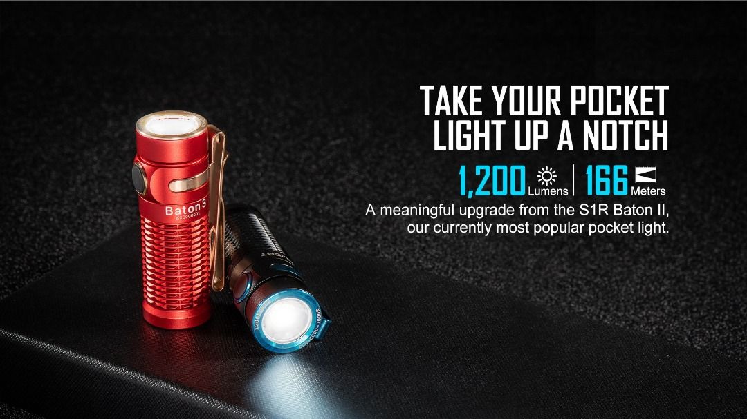 Limited Edition) Olight Baton 3 Zombie Green Everyday Carry