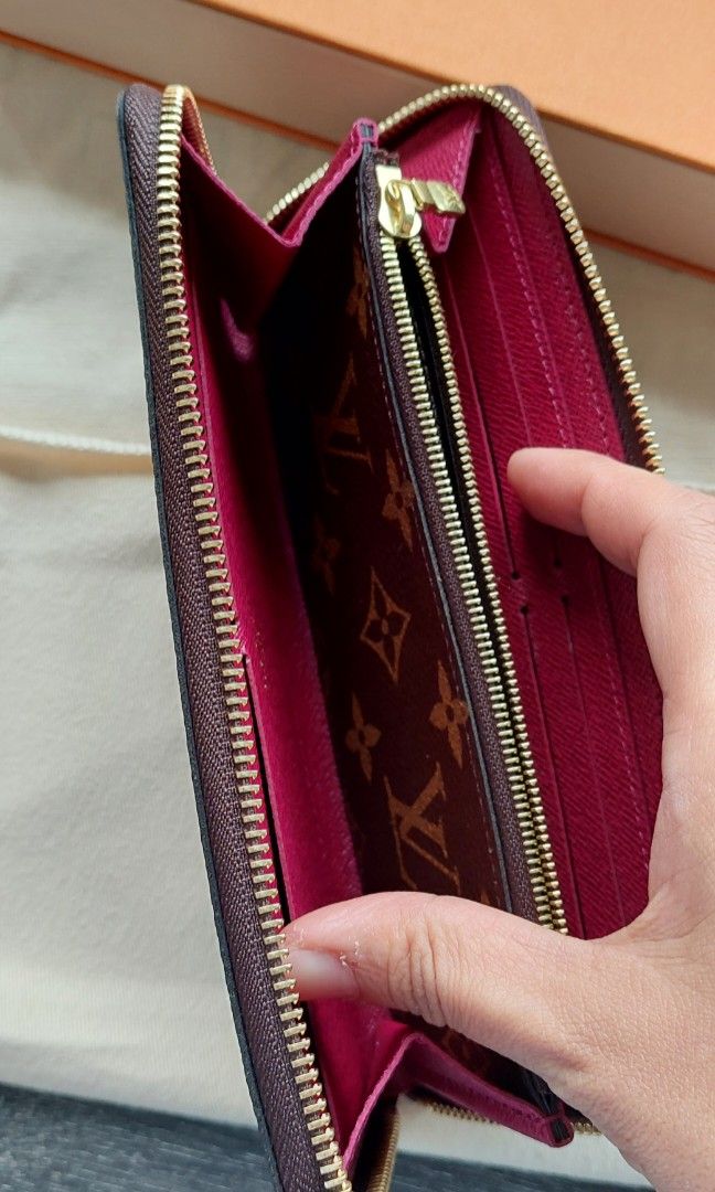 Louis Vuitton Clemence Wallet Monogram Fuchsia New !!!