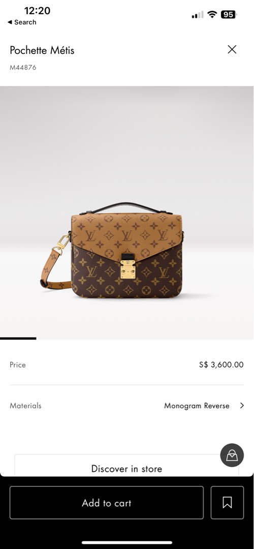 Louis Vuitton Pochette Metis Reverse BRAND NEW, Luxury, Bags & Wallets on  Carousell