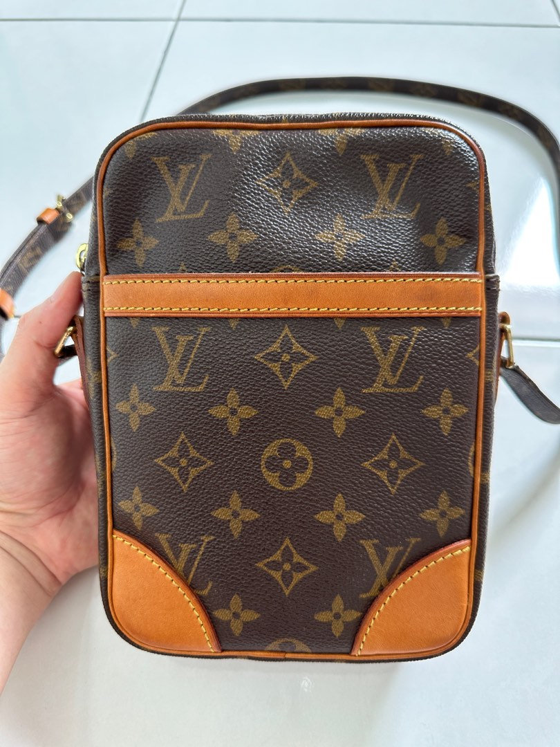 Authentic Louis Vuitton Monogram Danube 28 Shoulder Cross Body Bag