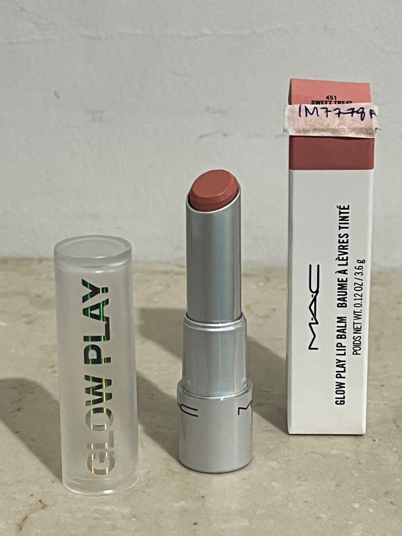 MAC Cosmetics Glow Play Lip Balm Sweet Treat, Beauty & Personal Care