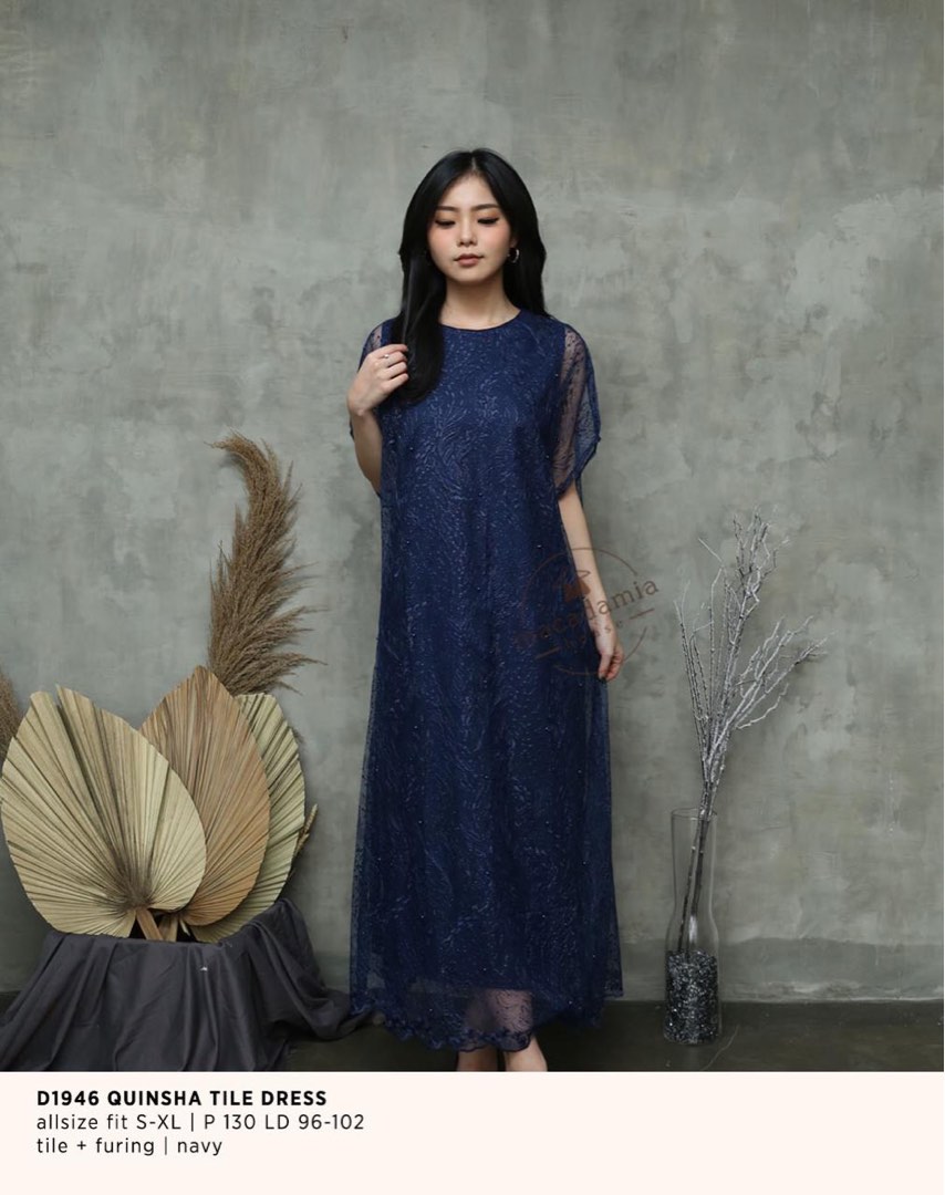 Macadamia Tile Dress, Fesyen Wanita, Pakaian Wanita, Gaun & Rok di ...