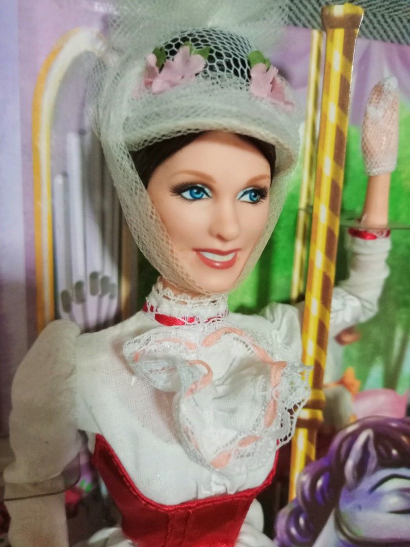 Mary poppins disney pink label barbie collector doll hobbies toys