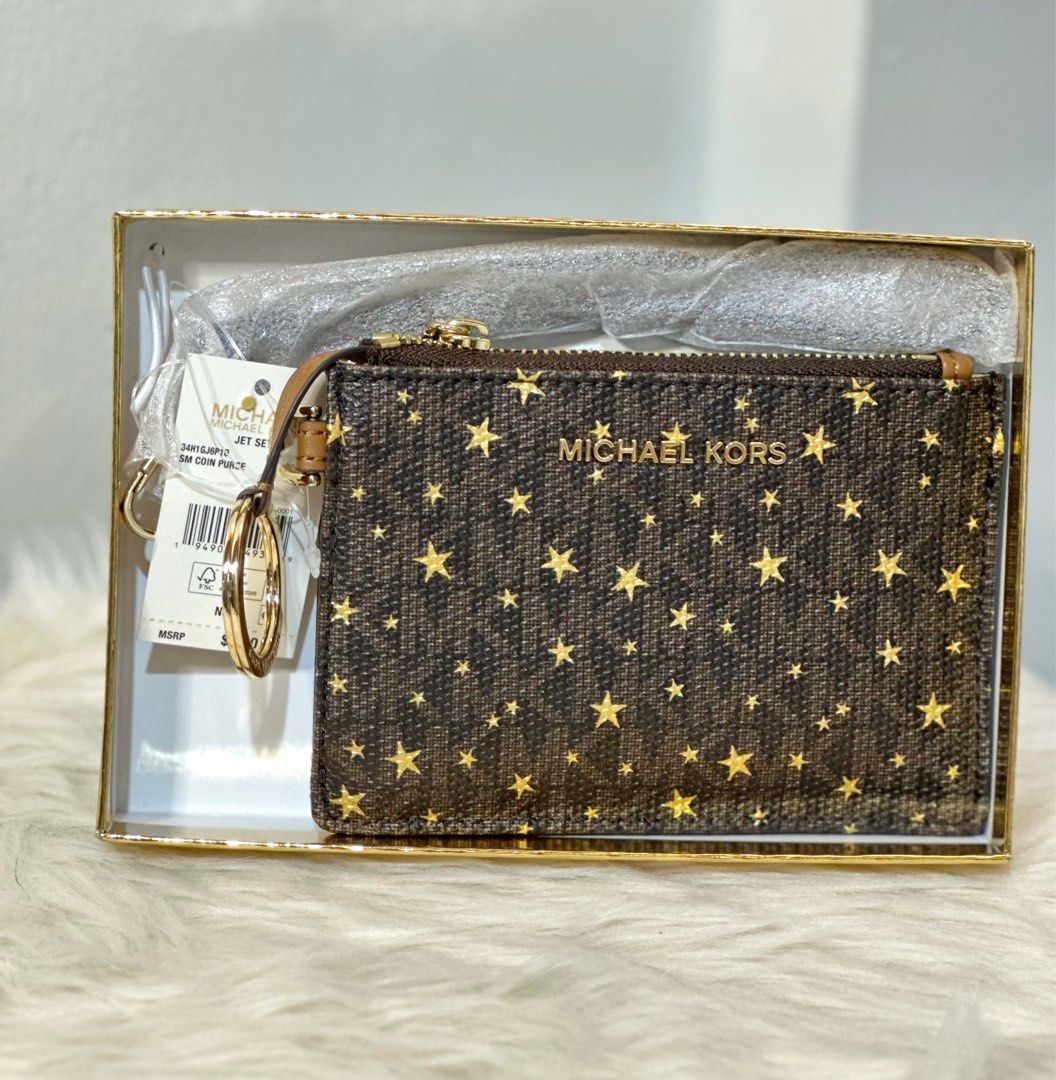 Michael kors discount gold coin purse