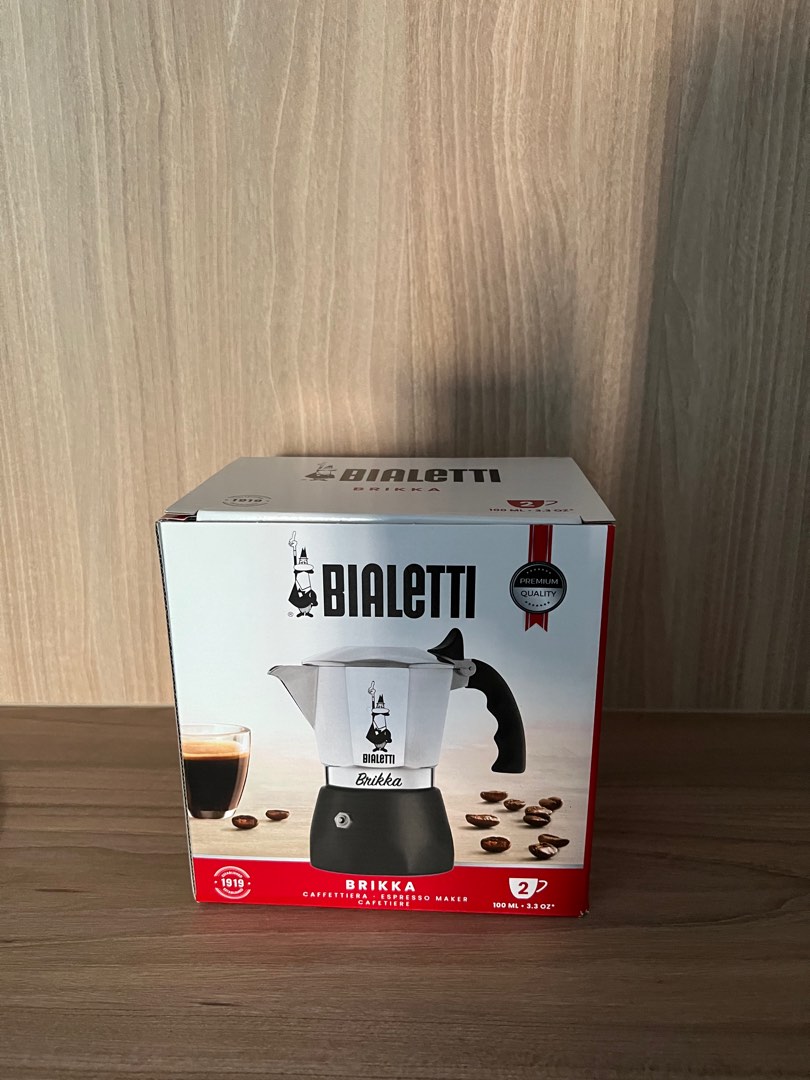 Brand New Moka Pot Brikka (Stovetop) 2 cups, TV & Home Appliances