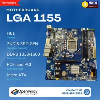 Motherboard LGA 1155 2nd and 3rd Gen Support Processor | Pre-Owned