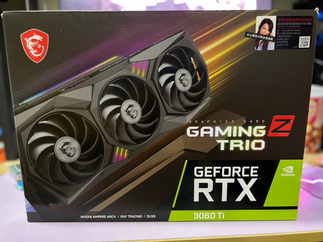 Msi Rtx 3060ti Gaming x Trio, 電腦＆科技, 桌上電腦 - Carousell