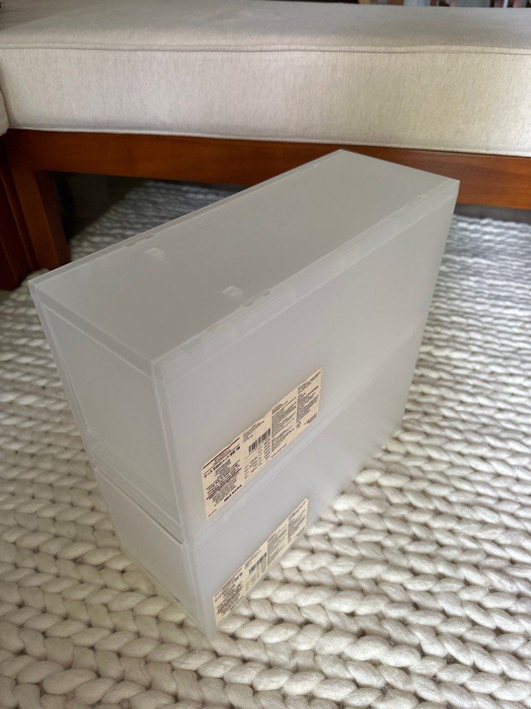 Muji plastic boxes, Furniture & Home Living, Home Improvement & Organisation, Storage Boxes