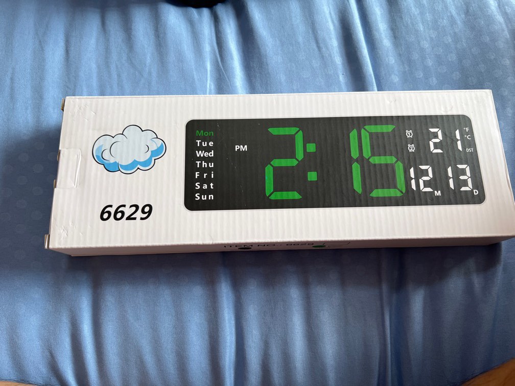 Multiple Functional digital clock, Furniture & Home Living, Home Decor ...