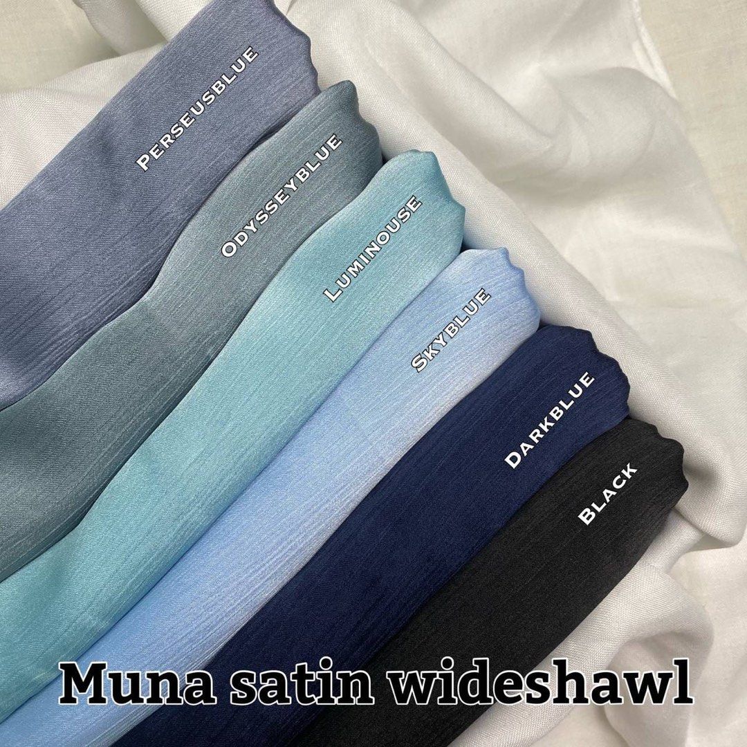 tutorial shawl satin muna
