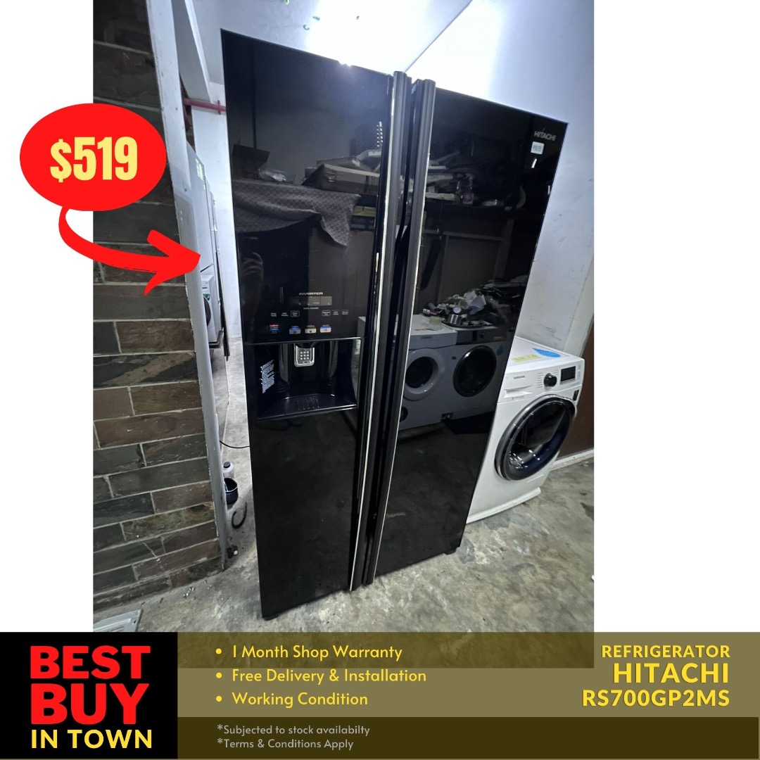 MUST BUY! Hitachi SidebySide Door Refrigerator with Dispenser
