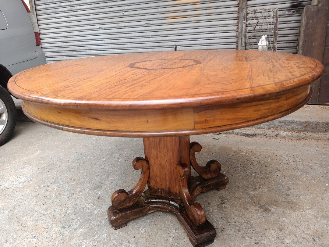 Narra Round Table, Furniture & Home Living, Furniture, Tables & Sets on
