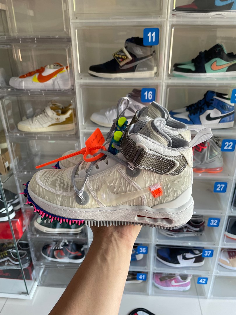 Nike air force 1 mid off-white, Men's Fashion, Footwear, Sneakers