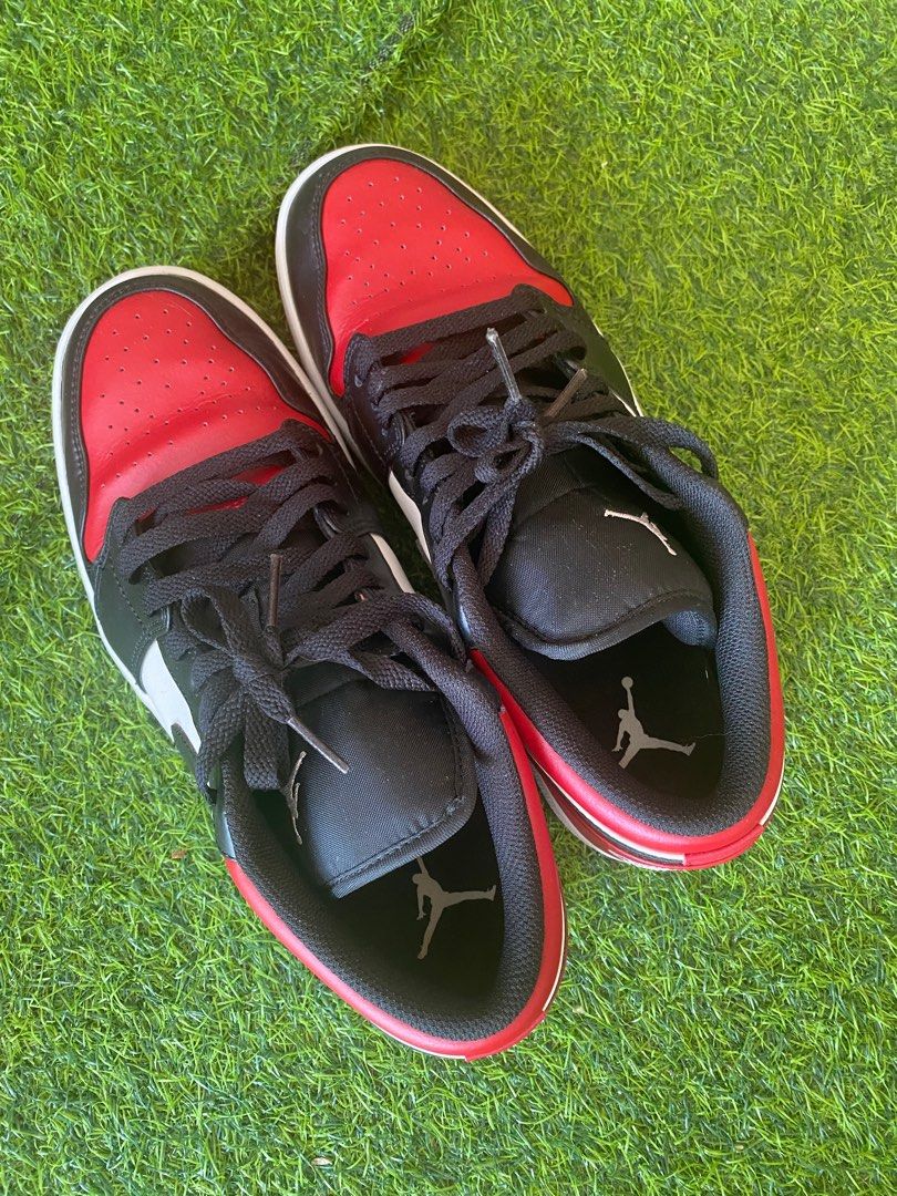 Nike air jordan 1 low bred toe, Men's Fashion, Footwear, Sneakers on