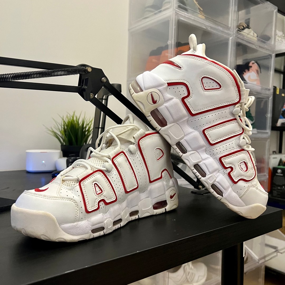 uptempo varsity red and white