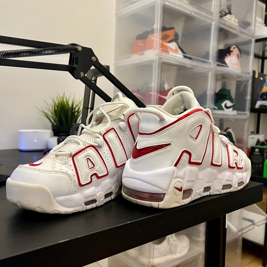 uptempos red and white