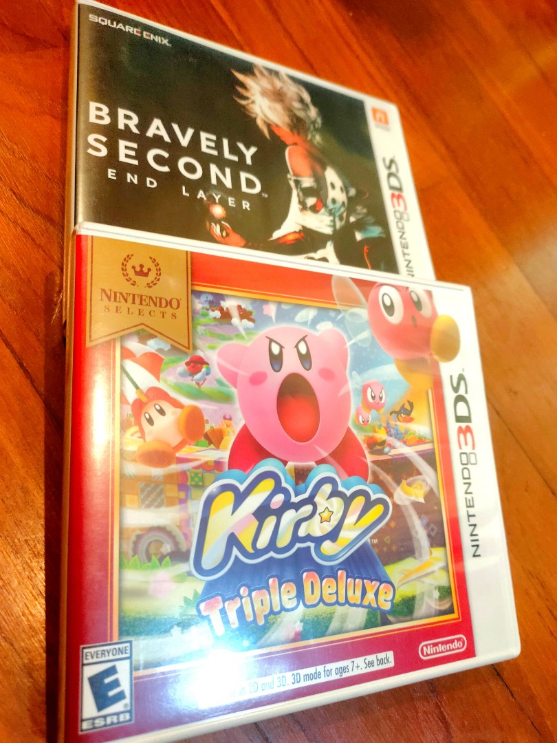 Nintendo 3DS Kirby and Bravely Second, Video Gaming, Video Games, Nintendo  on Carousell