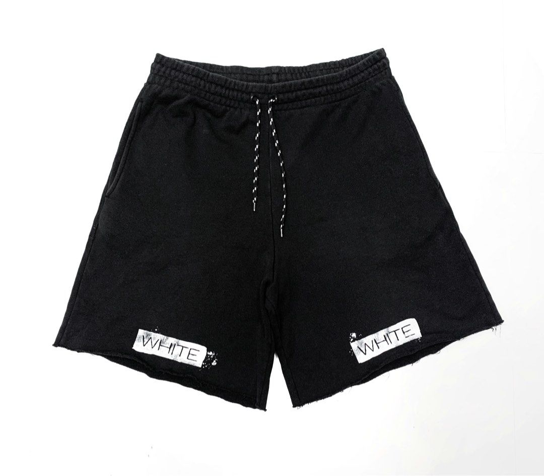 Off White Shorts, Men's Fashion, Bottoms, Shorts on Carousell