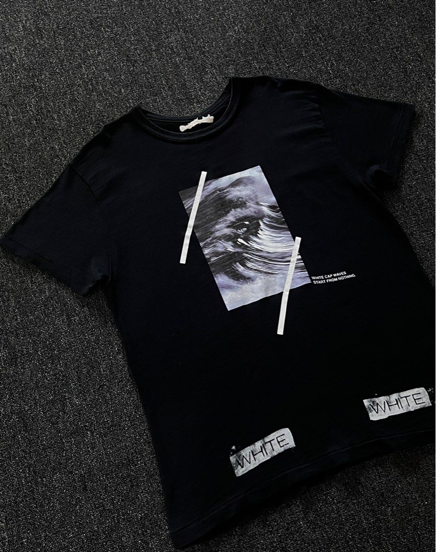 Off white wave t shirt sales