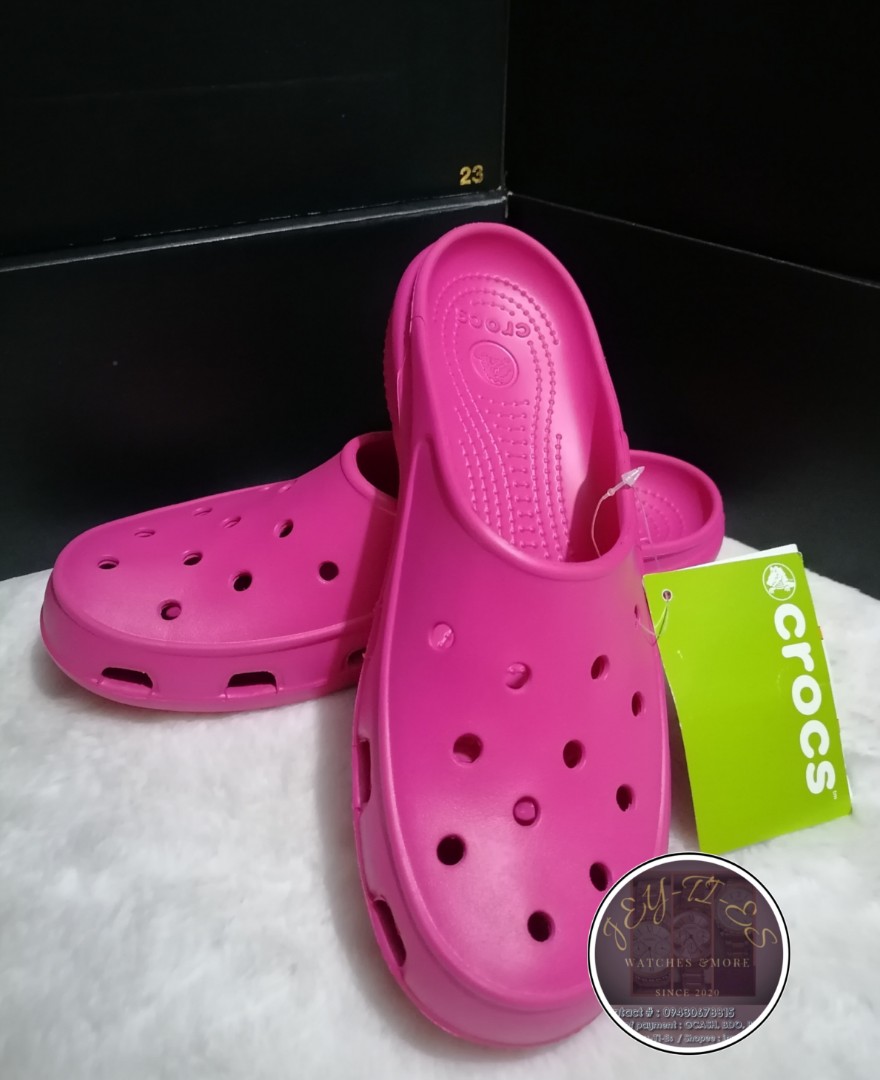 Original Crocs (pink), Women's Fashion, Footwear, Slippers and slides on  Carousell