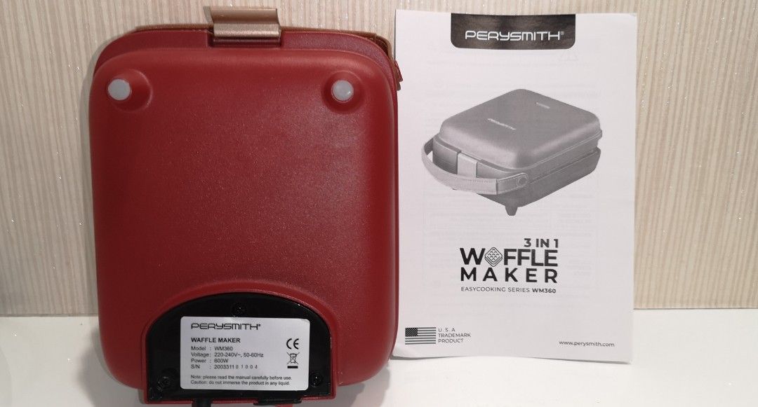 PERYSMITH 3 in 1 Waffle Maker, Furniture & Home Living, Kitchenware