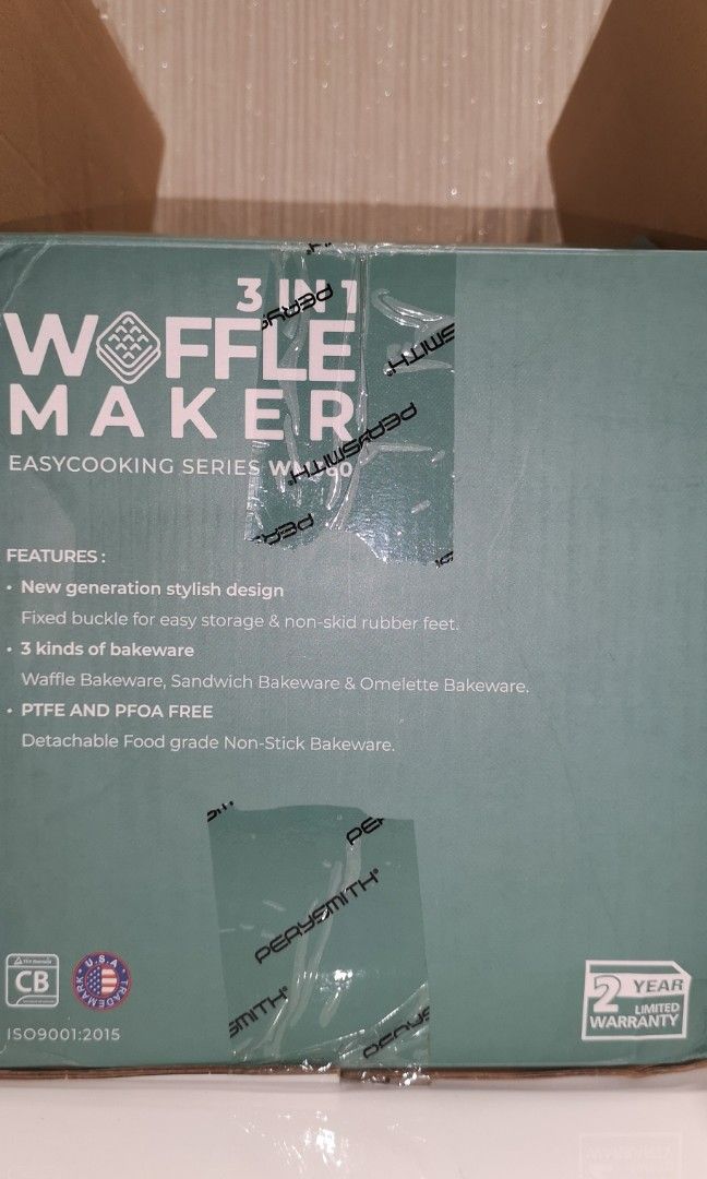 PERYSMITH 3 in 1 Waffle Maker, Furniture & Home Living, Kitchenware