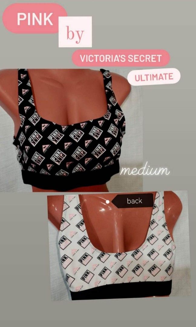 PINK ULTIMATE SPORTS BRA BY: VICTORIA'S SECRET (Category: Activewear) located in Valenzuela. Submitted by prettyjhoza_23 (Listing ID 1221417409, Image 1). Description: authentic details on photo.