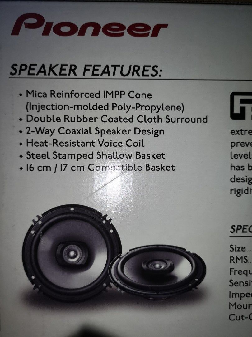 Pioneer car speakers, Car Accessories, Accessories on Carousell