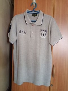 Polo Ralph Lauren Sports Polo Shirt (Grey, White, & Black)