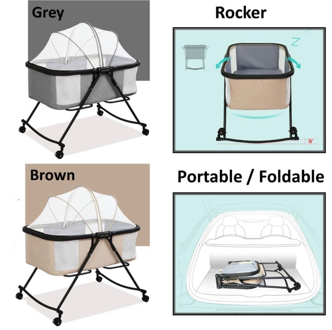 Portable Baby Cot, Babies & Kids, Baby Nursery & Kids Furniture, Cots ...