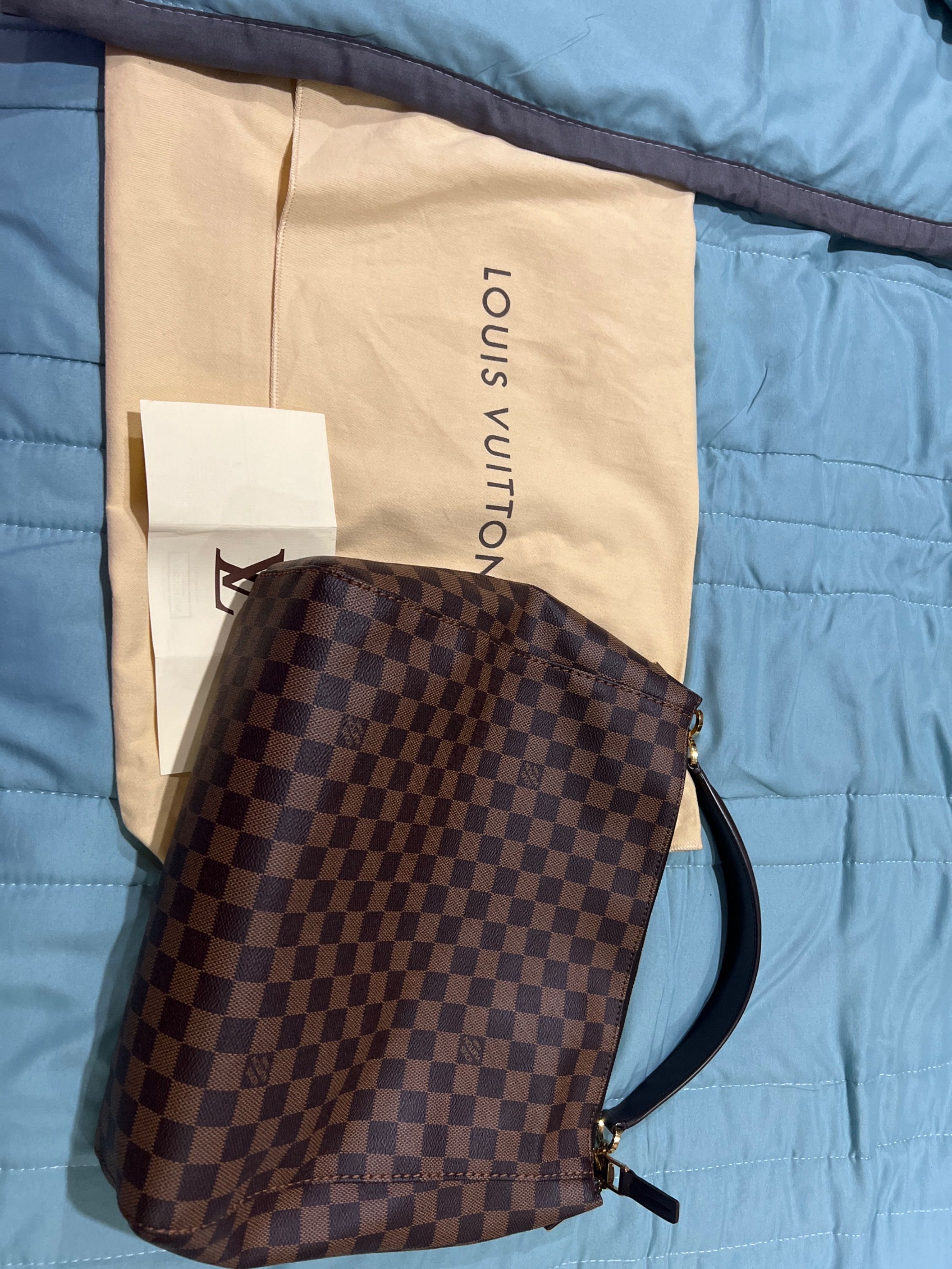 Louis Vuitton LV Portobello PM Top Handle Bag Damier Canvas Brown N41185  oxluxe, Luxury, Bags & Wallets on Carousell