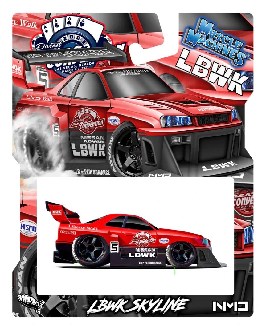 Muscle Machines Liberty Walk Skyline Las Vegas Diecast 2023 Convention