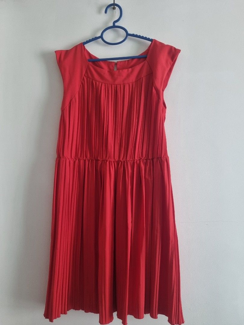 Casual red clearance dress