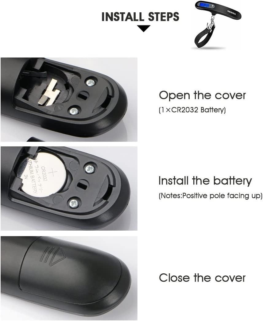 REIDEA Digital Luggage Scale with Hook, Portable Handheld Weight