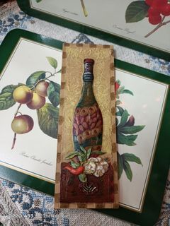 Resin handpainted wall plaque kitchen decor