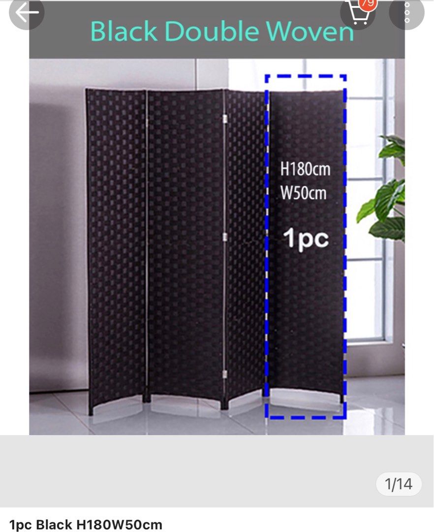 Room divider/folding screen/partision, Furniture & Home Living