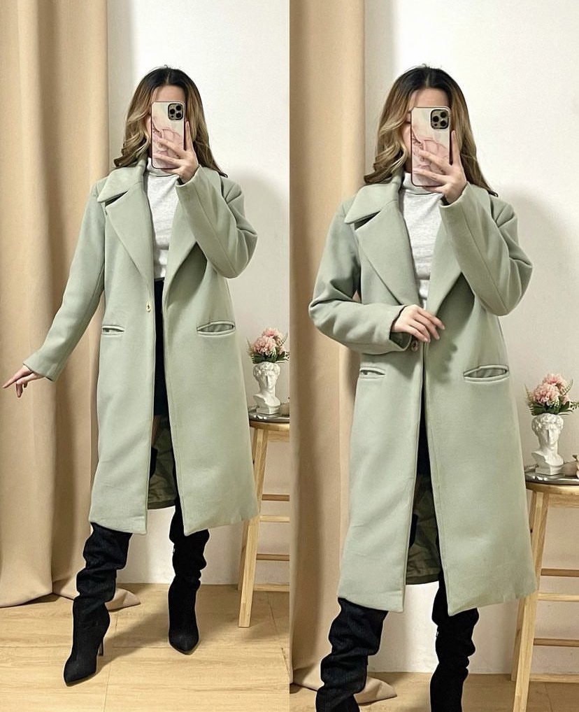 Pastel wool coat new arrivals