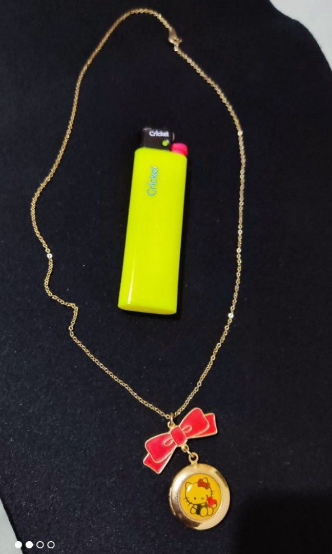 Sanrio Hello Kitty Necklace with Locket Pendant (Category: Luxury Accessories) located in Quezon City. Submitted by influence_mike (Listing ID 1221420409, Image 1). Description: Sanrio Hello Kitty Necklace with Locket Pendant.