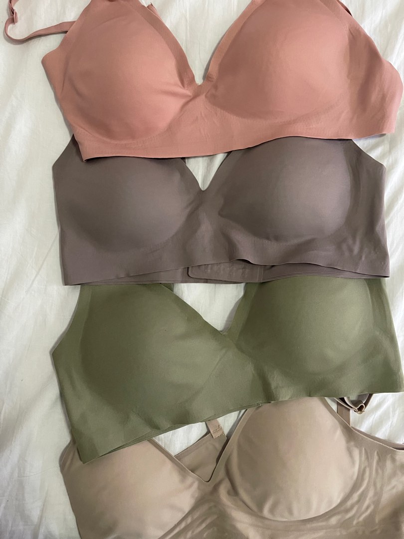 Seamless lounge bras in XL size on Carousell