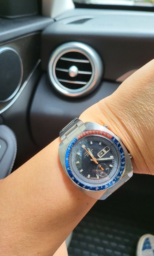Vintage Seiko Speedtimer Seiko Pogue Pepsi Seiko 6139 Chronograph