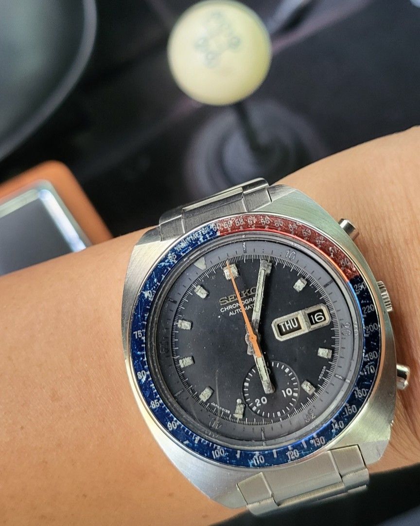 seiko 6139 chronograph cevert classic vintage watch timepiece ...