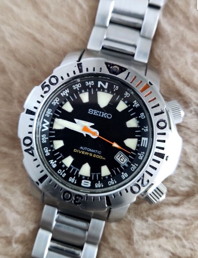 SEIKO LAND MONSTER 200m SNM035 Day & Date 7S35-00F0 MENS 43mm Watch  COLLECTORS!!, Luxury, Watches on Carousell