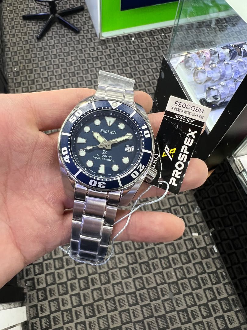 SEIKO PROSPEX SUMO BLUMO MADE IN JAPAN DIVERS 200M AUTOMATIC SBDC033, Men's  Fashion, Watches & Accessories, Watches on Carousell