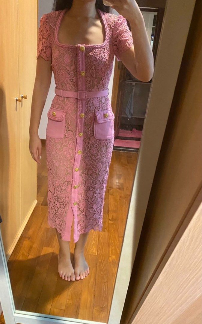 lace dress festival All Mine Pink Lace Mini Dress