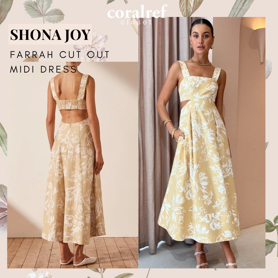 Farrah Cut Out Midi Dress | Exclusive Print main image 0