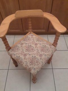 Solid wood armchair