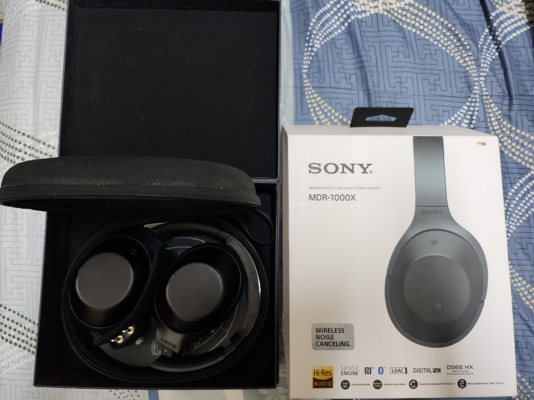 Sony MDR-1000X 無線降噪藍芽耳罩, 耳機及錄音音訊設備, 頭戴式耳機在