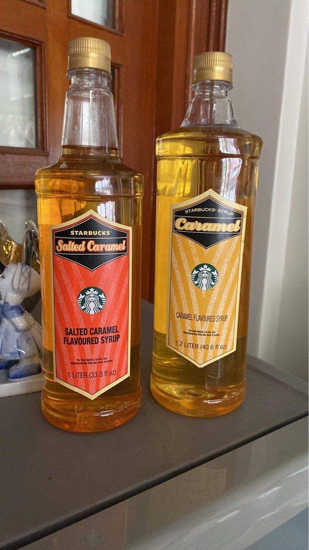 Starbucks Salted Caramel Syrup 1L, Food & Drinks, Beverages on Carousell