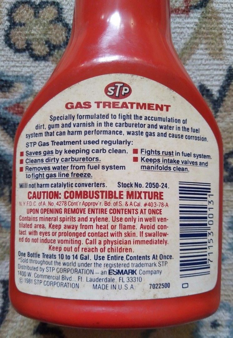 STP Gas Treatment, Hobbies & Toys, Collectibles & Memorabilia, Vintage