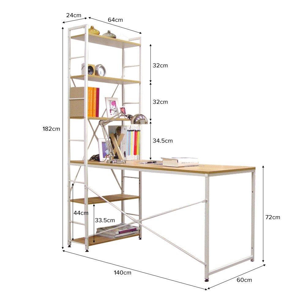Study Table with Shelf (RESERVED), Furniture & Home Living, Furniture